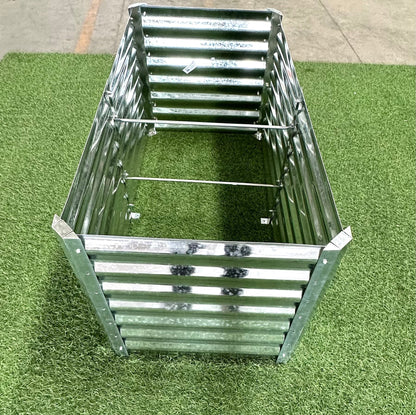 Galvanized Rectangle Raised Garden Bed for Outdoor Growing

Rust-Resistant Metal Planter Box for Vegetables and Herbs

Durable Outdoor Garden Bed for Backyard Gardening