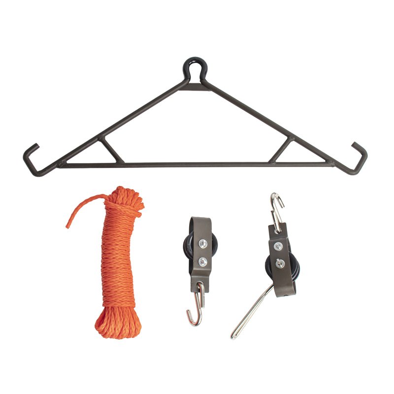 New Gambrel Hoist Pulley Lever for Hunting & Garage, 39 FT 4:1 Lift System – GH01341 - with | Sold by Uncle Wiener's Wholesale