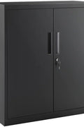 Heavy-Duty Metal Garage Cabinet with Lockable Doors Front View

Steel Garage Storage Cabinet Adjustable Shelves OMC013B01

Lockable Storage Cabinet for Workshop or Office

Industrial Garage Storage Cabinet with Powder-Coated Finish