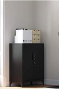 Heavy-Duty Metal Garage Cabinet with Lockable Doors Front View

Steel Garage Storage Cabinet Adjustable Shelves OMC013B01

Lockable Storage Cabinet for Workshop or Office

Industrial Garage Storage Cabinet with Powder-Coated Finish