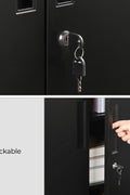 Heavy-Duty Metal Garage Cabinet with Lockable Doors Front View

Steel Garage Storage Cabinet Adjustable Shelves OMC013B01

Lockable Storage Cabinet for Workshop or Office

Industrial Garage Storage Cabinet with Powder-Coated Finish