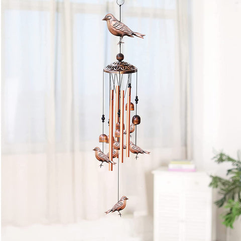 NEW Garden Bird Metal Wind Chime S3121 – Handcrafted Copper & Aluminum Chime - with | Sold by Uncle Wiener's Wholesale