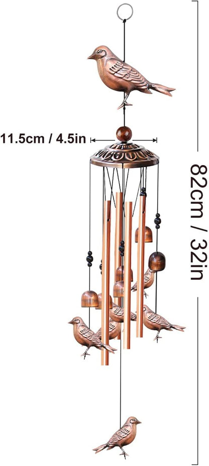 NEW Garden Bird Metal Wind Chime S3121 – Handcrafted Copper & Aluminum Chime - with | Sold by Uncle Wiener's Wholesale