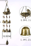 NEW Garden Birds Nest Wind Chime 12 Wind Bells S3120 – Soothing Copper Alloy Chime - with | Sold by Uncle Wiener's Wholesale
