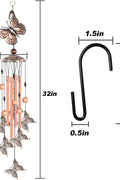 NEW Garden Butterfly Metal Wind Chimes ��� Handcrafted Aluminum Tub" (S3122) - with | Sold by Uncle Wiener's Wholesale