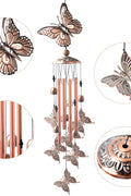 NEW Garden Butterfly Metal Wind Chimes ��� Handcrafted Aluminum Tub" (S3122) - with | Sold by Uncle Wiener's Wholesale