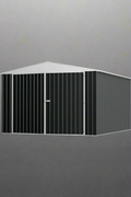 “11x19 FT metal garage shed in cream with sloped roof and double doors”

“Interior view of spacious 11x19 FT steel garage shed”

“Dark gray metal outdoor storage building with wide door access”

“Large vehicle shed for tools, cars, or workshop use”

“Optional spare door kit for metal garden shed G1119DGK”