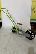 Garden Seeder Planter Front View
Manual Seeder in Vegetable Bed
Top View of VS01R Seeder Unit
Product Label and Seed Plate Display
