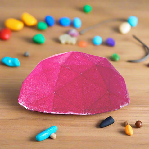 Gemstone Dig Kit for Kids – STEM Activity with Tools, Clay Block, and Bracelet Rope