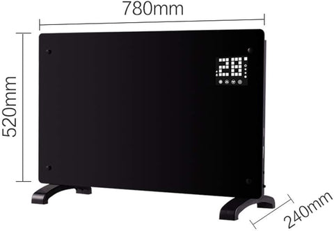 NEW GLASS 1500W SLIMLINE GLASS PANEL DIGITAL HEATER - with | Sold by Uncle Wiener's Wholesale