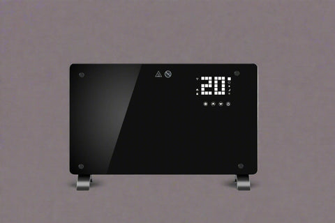 NEW GLASS 1500W SLIMLINE GLASS PANEL DIGITAL HEATER - with | Sold by Uncle Wiener's Wholesale