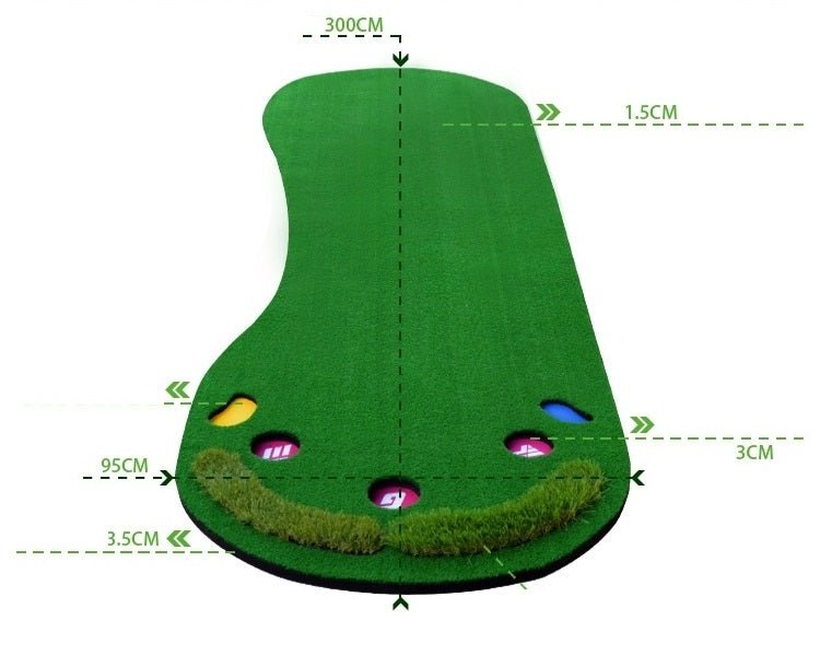 New GM Golf Putting Green Trainer – Indoor/Outdoor Golf Practice Mat for Home or Office GL002 - with | Sold by Uncle Wiener's Wholesale