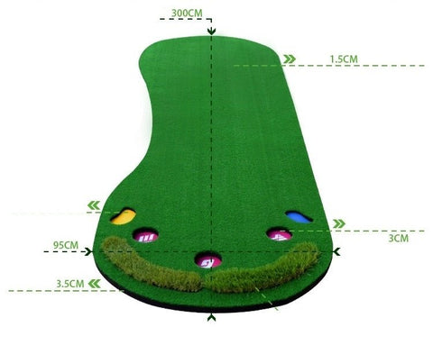 New GM Golf Putting Green Trainer – Indoor/Outdoor Golf Practice Mat for Home or Office GL002 - with | Sold by Uncle Wiener's Wholesale