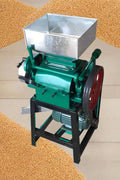 Heavy-duty grain milling machine with hopper and roller
Industrial grain roller for feed and brewing use
750 lbs/hour grain processing equipment with green body
Grain flattener roller mill with durable steel construction