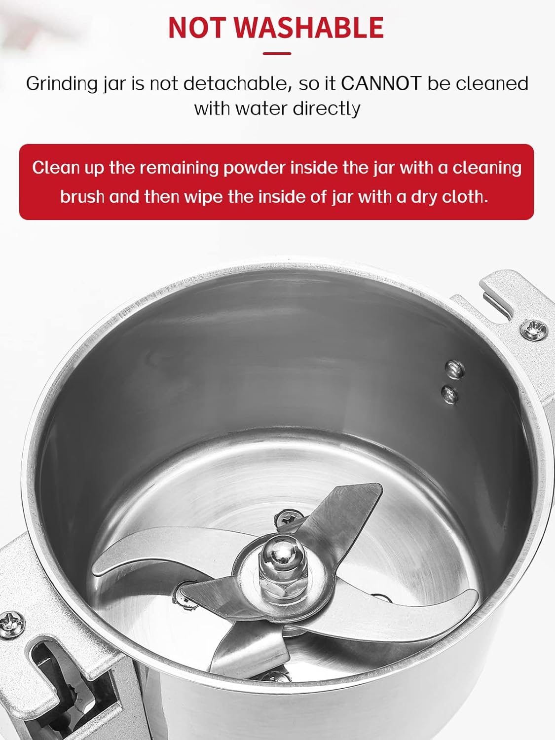 "700g electric stainless steel grain grinder with safety lid"

"High-speed commercial spice mill with overload protection"

"Herb and grain electric grinder for kitchen and lab use"