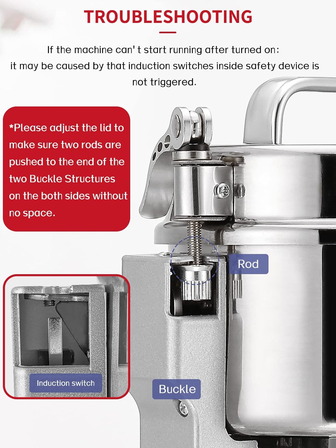 "700g electric stainless steel grain grinder with safety lid"

"High-speed commercial spice mill with overload protection"

"Herb and grain electric grinder for kitchen and lab use"