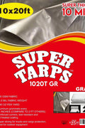 10x20 FT Gray 10 Mil Super Tarp Packaging – Waterproof Poly Cover
10x10 FT Heavy Duty Gray Tarp for Outdoor Use