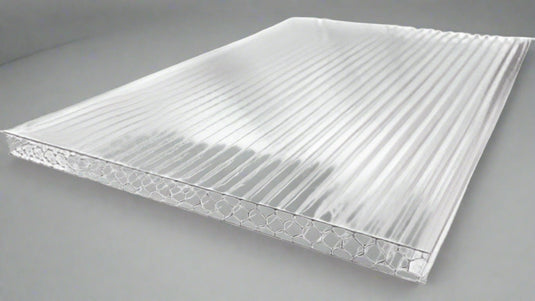 Twin Wall Polycarbonate Greenhouse Sheet 4x8 FT 4MM Thick

Triple Wall Greenhouse Roofing Panel 8MM Thick

Clear Corrugated Polycarbonate Panel for Outdoor Use

Weatherproof Polycarbonate Greenhouse Cover Sheet

Impact-Resistant Polycarbonate Panel for Roofing and Greenhouses