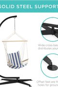C-style hammock chair stand with swing seat
Heavy-duty steel hammock stand for porch or patio
Indoor and outdoor C hammock chair frame with wide base
Steel swing stand with 4-leg support and 360° rotation