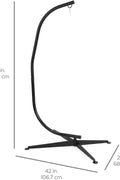 C-style hammock chair stand with swing seat
Heavy-duty steel hammock stand for porch or patio
Indoor and outdoor C hammock chair frame with wide base
Steel swing stand with 4-leg support and 360° rotation
