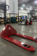 New Hand Pallet Jacks – 4400 to 5500 lbs Capacity | Low Profile, Narrow, Standard & Extra - Long Forks - with 4400 lbs Low - Profile Pallet Jack – 48" x 27" 2" Lowered Height | Sold by Uncle Wiener's Wholesale
