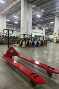New Hand Pallet Jacks – 4400 to 5500 lbs Capacity | Low Profile, Narrow, Standard & Extra - Long Forks - with 5500 lbs Extra - Long Pallet Jack – 72" x 27" 3" Lowered Height | Sold by Uncle Wiener's Wholesale