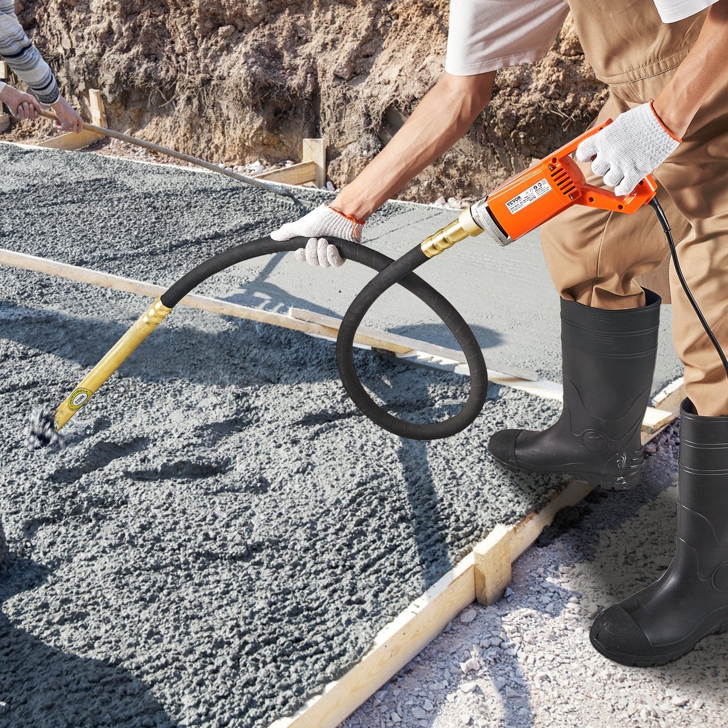 800W handheld concrete vibrator tool with flexible shaft
Electric cement bubble remover for construction use
High-frequency cement compactor for walls and bridges
AC-powered concrete vibrator with ergonomic handle
Portable electric concrete vibration tool with 4.6 ft shaft