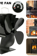New Heat Powered Wood Stove Fan – Silent 4 - Blade Stove Fan for Fireplace & Pellet Furnace – SKU WBF1127 - with | Sold by Uncle Wiener's Wholesale
