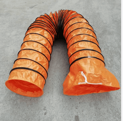 Flexible heat-resistant air duct hose for HVAC and industrial ventilation