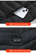 NEW Heated Jacket USB Rechargeable Hooded Coat with 21 Heating Zones Small X - Large - with Small | Sold by Uncle Wiener's Wholesale