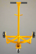 Heavy-duty drum dolly with T-handle and footboard
1100 lb steel frame dolly for 55-gallon drums
Yellow industrial drum trolley with caster wheels
Universal drum cart with solid foot support
Drum dolly with polyurethane wheels for smooth mobility