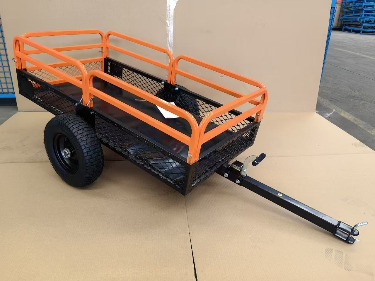New Heavy - Duty 1500 LB ATV &amp; Garden Tractor Dump Trailer – 15 Cu. Ft Capacity | SKU: ADT015 - with | Sold by Uncle Wiener's Wholesale