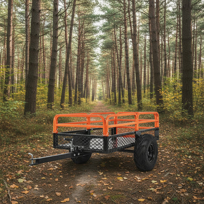 New Heavy - Duty 1500 LB ATV &amp; Garden Tractor Dump Trailer – 15 Cu. Ft Capacity | SKU: ADT015 - with | Sold by Uncle Wiener's Wholesale