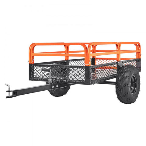 New Heavy - Duty 1500 LB ATV &amp; Garden Tractor Dump Trailer – 15 Cu. Ft Capacity | SKU: ADT015 - with | Sold by Uncle Wiener's Wholesale