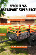 New Heavy - Duty 1500 LB ATV &amp; Garden Tractor Dump Trailer – 15 Cu. Ft Capacity | SKU: ADT015 - with | Sold by Uncle Wiener's Wholesale