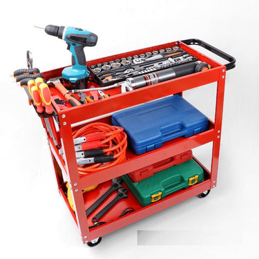 New Heavy Duty 3 - Layer Rolling Tool Cart – Mobile Garage Storage Trolley with Wheels & Shelves TC4103 - with | Sold by Uncle Wiener's Wholesale