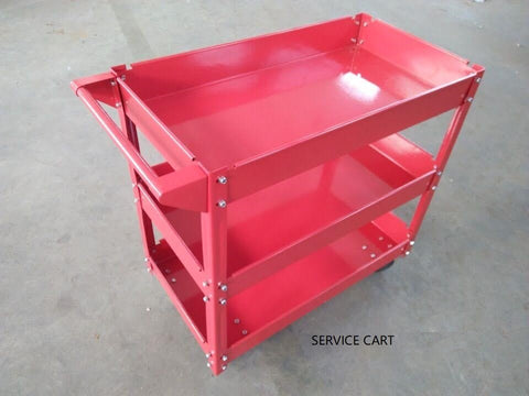 New Heavy Duty 3 - Layer Rolling Tool Cart – Mobile Garage Storage Trolley with Wheels & Shelves TC4103 - with | Sold by Uncle Wiener's Wholesale