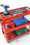 New Heavy Duty 3 - Layer Rolling Tool Cart – Mobile Garage Storage Trolley with Wheels & Shelves TC4103 - with | Sold by Uncle Wiener's Wholesale