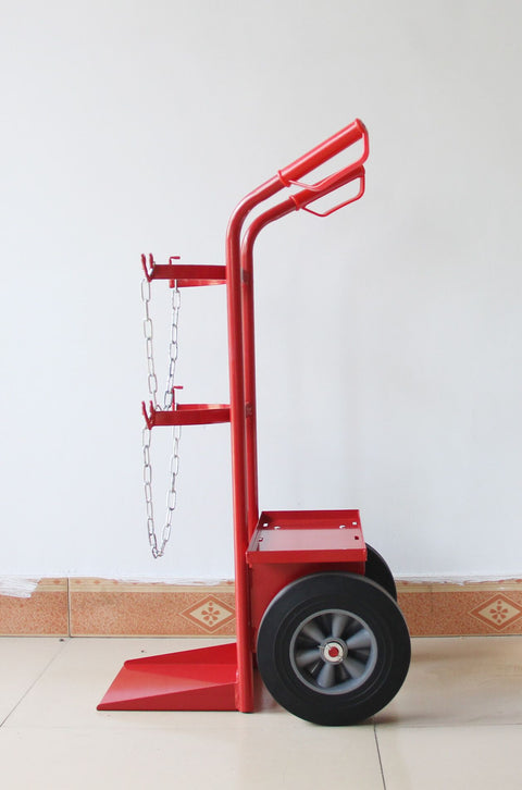 New Heavy Duty 360 lbs Welding Cylinder Hand Truck Cart with Secure Straps | SKU 826629 - with | Sold by Uncle Wiener's Wholesale