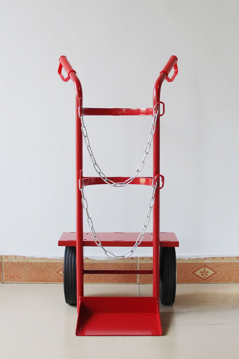 New Heavy Duty 360 lbs Welding Cylinder Hand Truck Cart with Secure Straps | SKU 826629 - with | Sold by Uncle Wiener's Wholesale