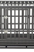 New Heavy Duty 3ft & 4ft Metal Dog Cage Kennel – Locking Wheels & Double Doors - with 3 FT | Sold by Uncle Wiener's Wholesale