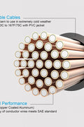 Heavy Duty 20 FT 4 Gauge Jumper Booster Cables for Cars and Trucks with Carry Bag