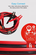 Heavy Duty 20 FT 4 Gauge Jumper Booster Cables for Cars and Trucks with Carry Bag