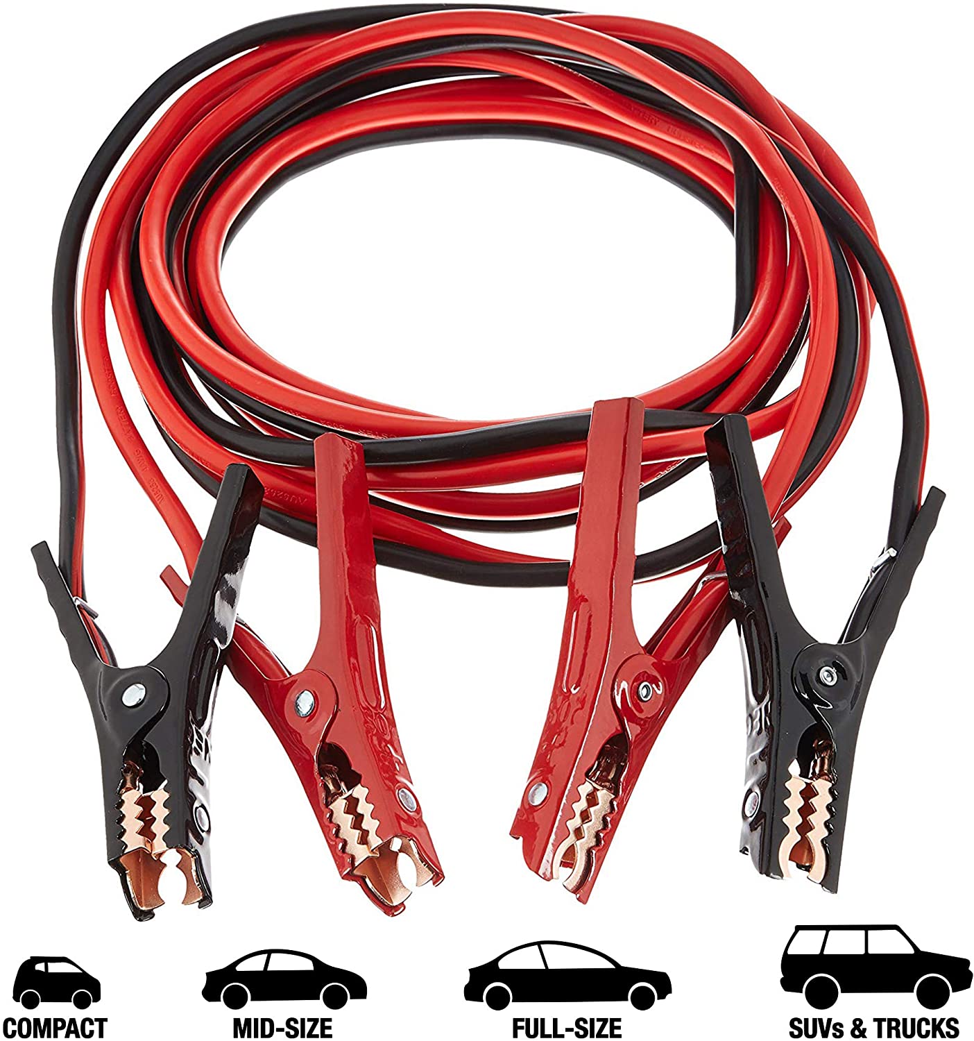 Heavy Duty 20 FT 4 Gauge Jumper Booster Cables for Cars and Trucks with Carry Bag