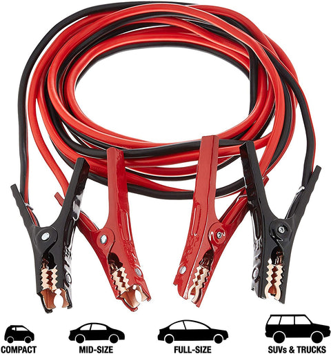 Heavy Duty 20 FT 4 Gauge Jumper Booster Cables for Cars and Trucks with Carry Bag