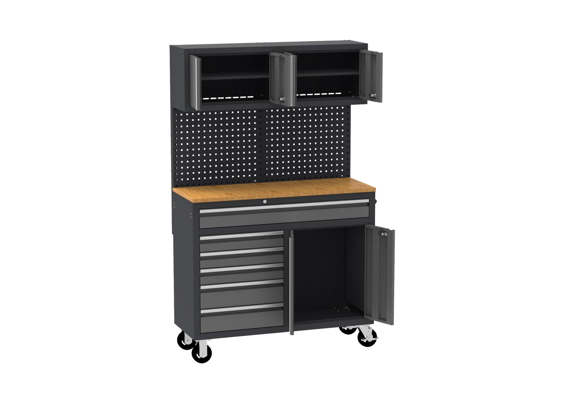 New Heavy - Duty 9 Drawer Rolling Tool Chest Workbench with Locking Storage – KN4806 - with | Sold by Uncle Wiener's Wholesale