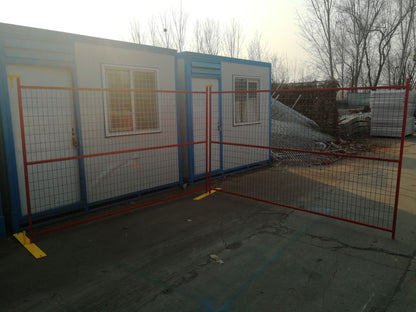 New Heavy - Duty Construction Fence Panel | Galvanized & Powder Coated for Long - Lasting Use - with 6FT x 9.5FT Construction Panel includes 1 Base & Clip | Sold by Uncle Wiener's Wholesale