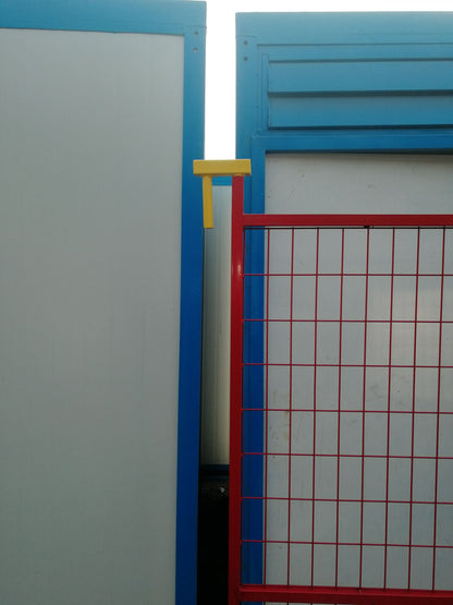 New Heavy - Duty Construction Fence Panel | Galvanized & Powder Coated for Long - Lasting Use - with 6FT x 9.5FT Construction Panel includes 1 Base & Clip | Sold by Uncle Wiener's Wholesale