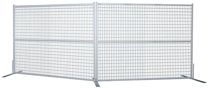 New Heavy - Duty Construction Fence Panel | Galvanized & Powder Coated for Long - Lasting Use - with 6FT x 9.5FT Construction Panel includes 1 Base & Clip | Sold by Uncle Wiener's Wholesale