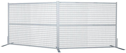 New Heavy - Duty Construction Fence Panel | Galvanized & Powder Coated for Long - Lasting Use - with 6FT x 9.5FT Construction Panel includes 1 Base & Clip | Sold by Uncle Wiener's Wholesale